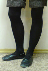 Pieds joints oblique gauche