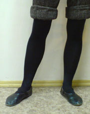 Pieds largis oblique droit