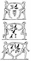 The hieroglyphics describe the dance.
