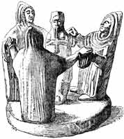 Cyprian limestone group of Phoenician dancers